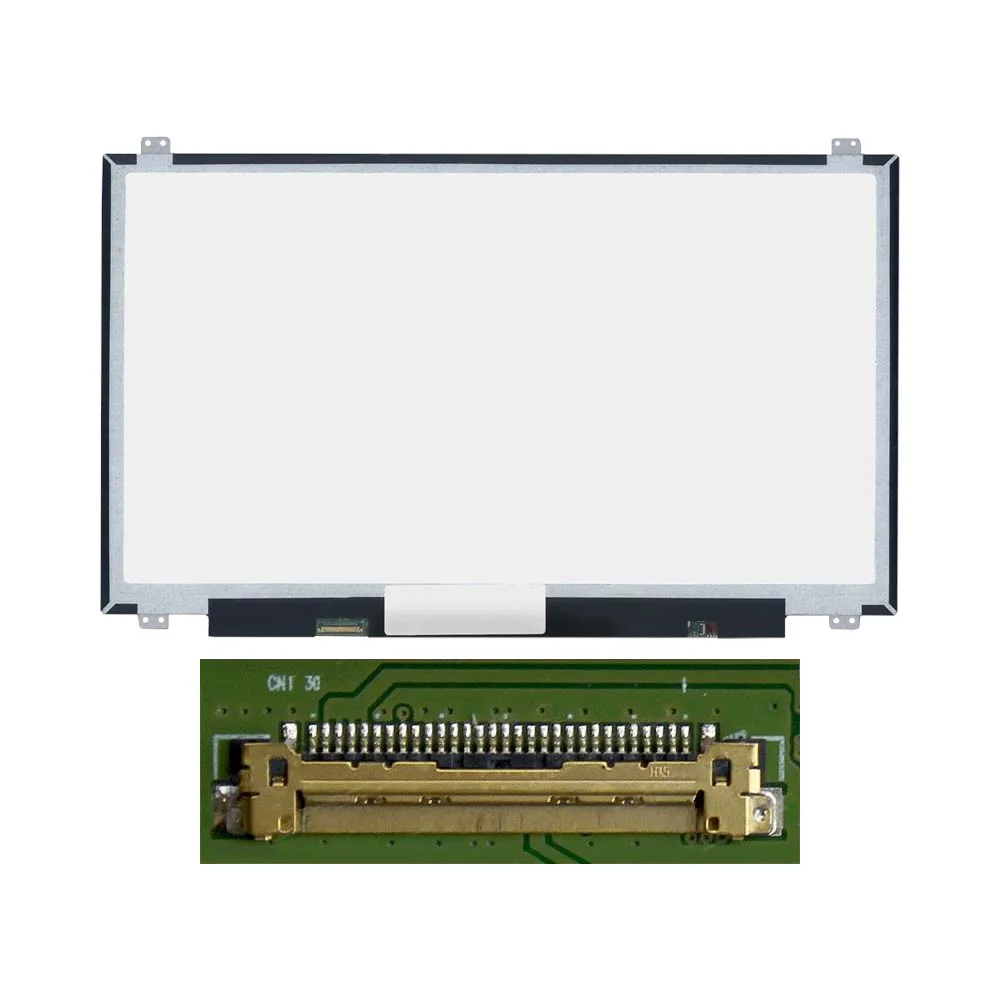 Dalle PC Portable 17.3" Slim HD+ (1600x900) LCD 60Hz, 30pin Gauche, Fixation Haut Bas (N173FGA-E44 / NT173WDM-N27) Glossy