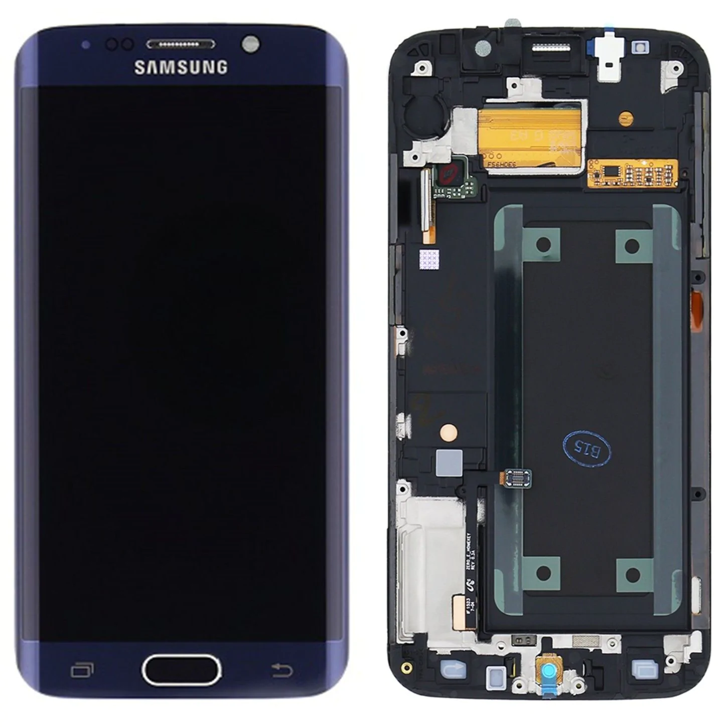 Ecran Tactile avec Châssis Samsung Galaxy S6 Edge G925 REFURB Noir