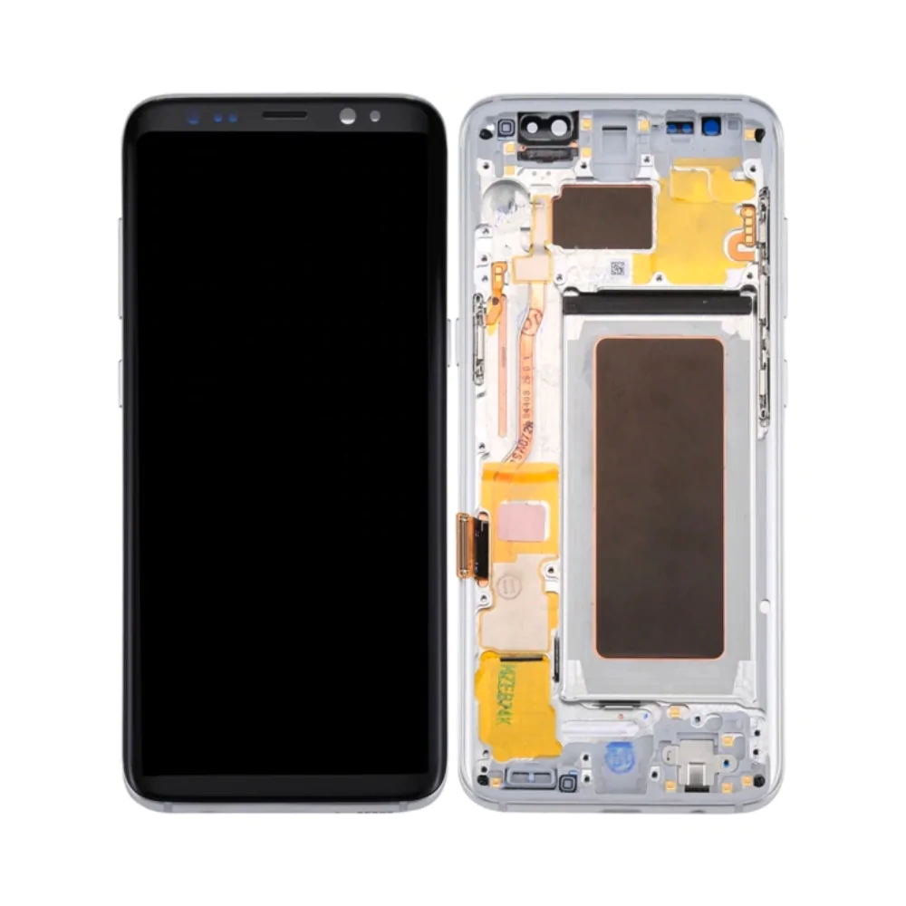 Ecran Tactile avec Châssis Samsung Galaxy S8 G950 REFURB Argent