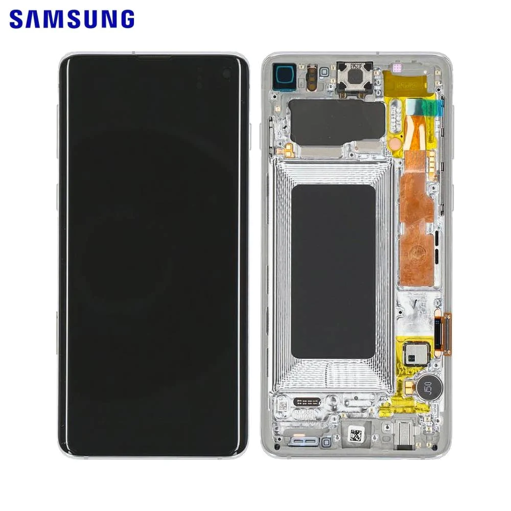 Ecran Tactile Original Samsung Galaxy S10 G973 GH82-18835G GH82-18850G Argent