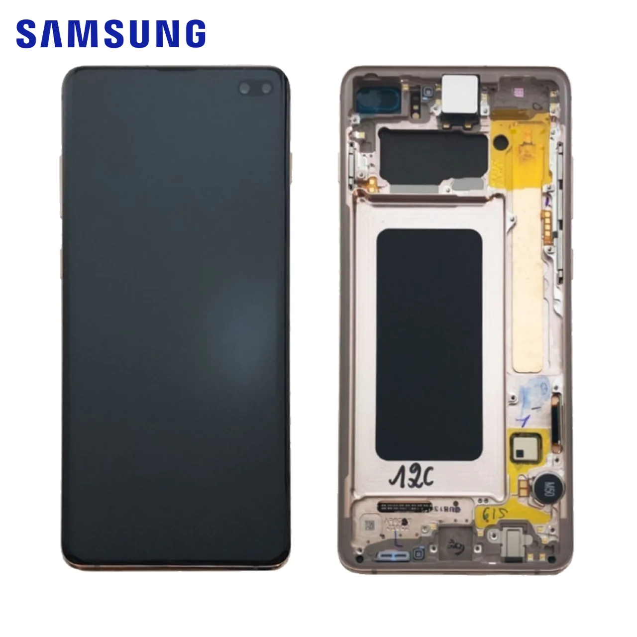 Ecran Tactile Original Samsung Galaxy S10 Plus G975 GH82-18834J GH82-18849J Blanc Céramique