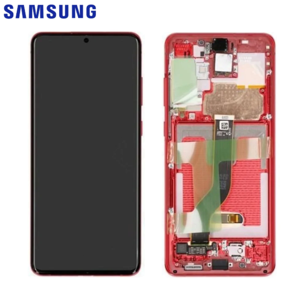 Ecran Tactile Original Samsung Galaxy S20 Plus G985 GH82-22134G GH82-22145G Rouge