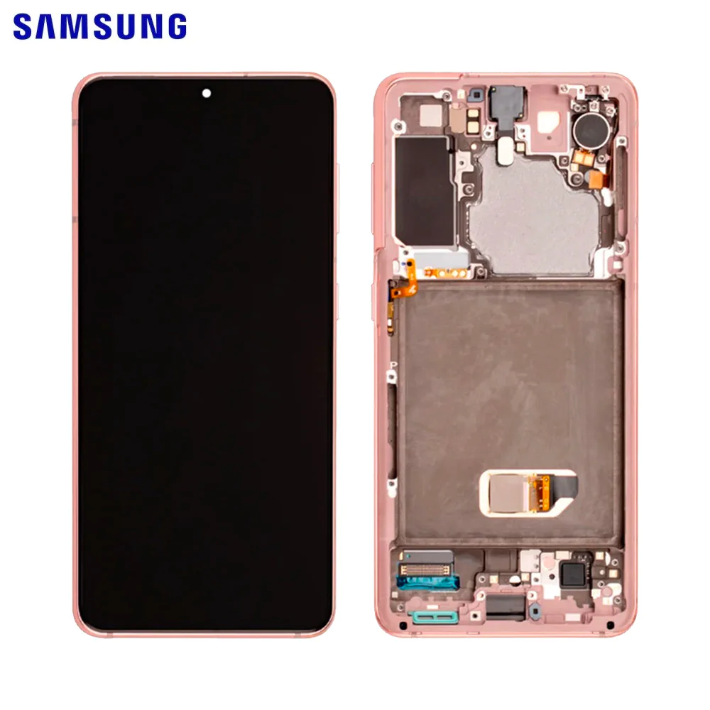 Ecran Tactile Original Samsung Galaxy S21 5G G991 GH82-24544D GH82-24545D Phantom Pink