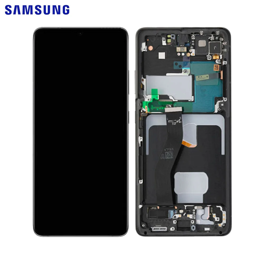 Ecran Tactile Original Samsung Galaxy S21 Ultra 5G G998 GH82-26035A GH82-26036A Phantom Black