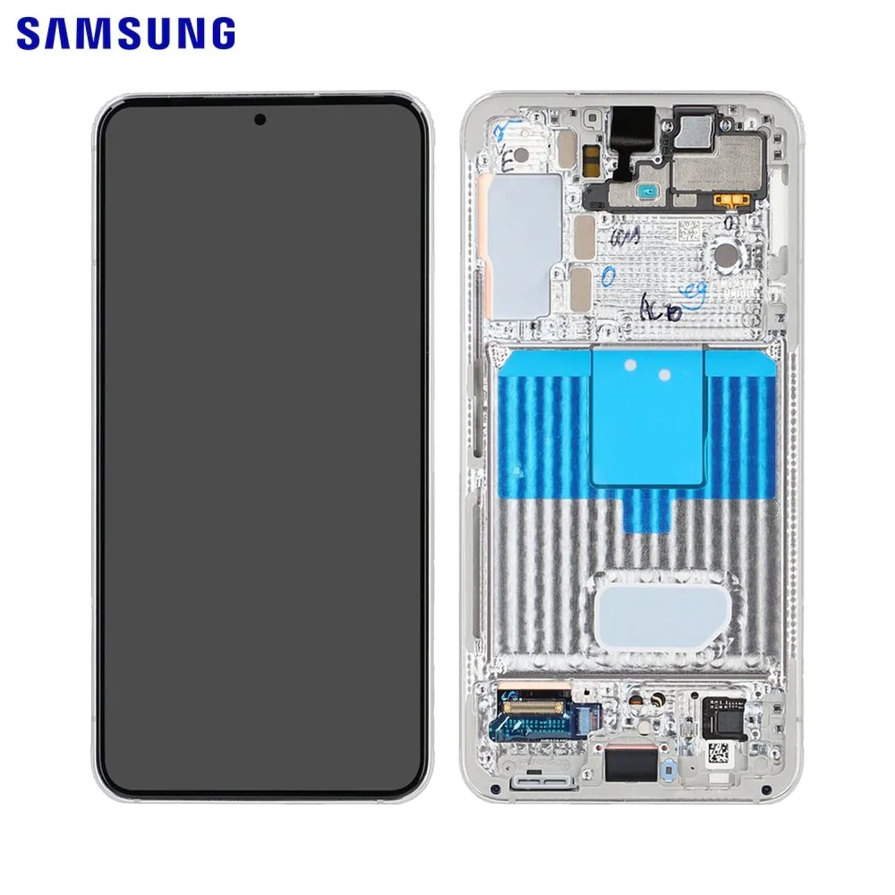 Ecran Tactile Original Samsung Galaxy S22 S901 GH82-27520B GH82-27521B Blanc