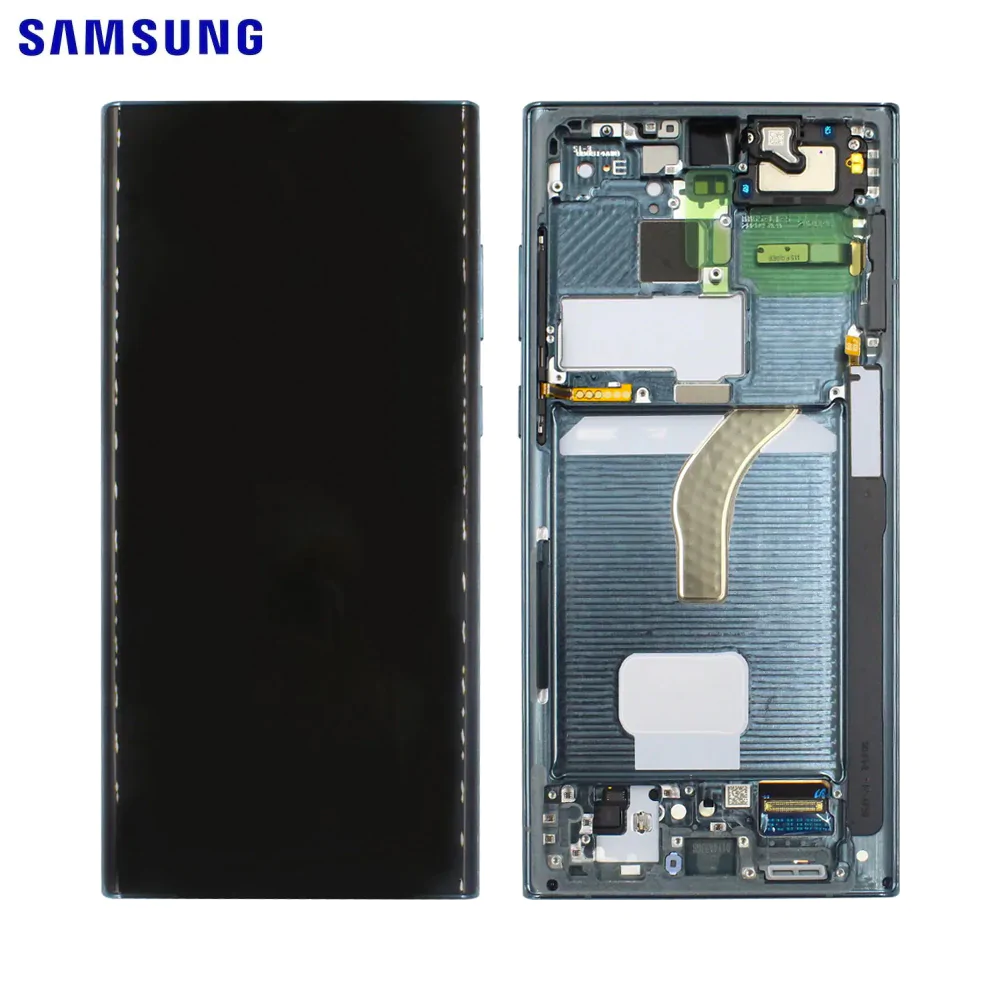 Ecran Tactile Original Samsung Galaxy S22 Ultra S908 GH82-27488D GH82-27489D Vert