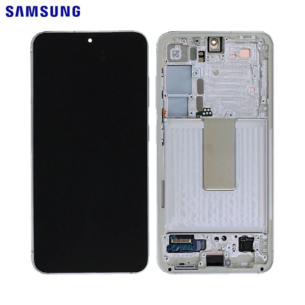 Ecran Tactile Original Samsung Galaxy S23 5G S911 GH82-30480B GH82-30481B Crème