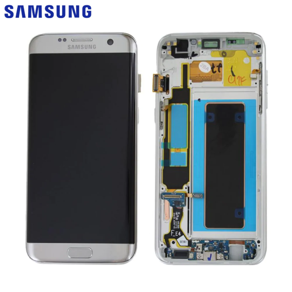 Ecran Tactile Original Samsung Galaxy S7 Edge G935 GH97-18533B GH97-18594B GH97-18767B Argent