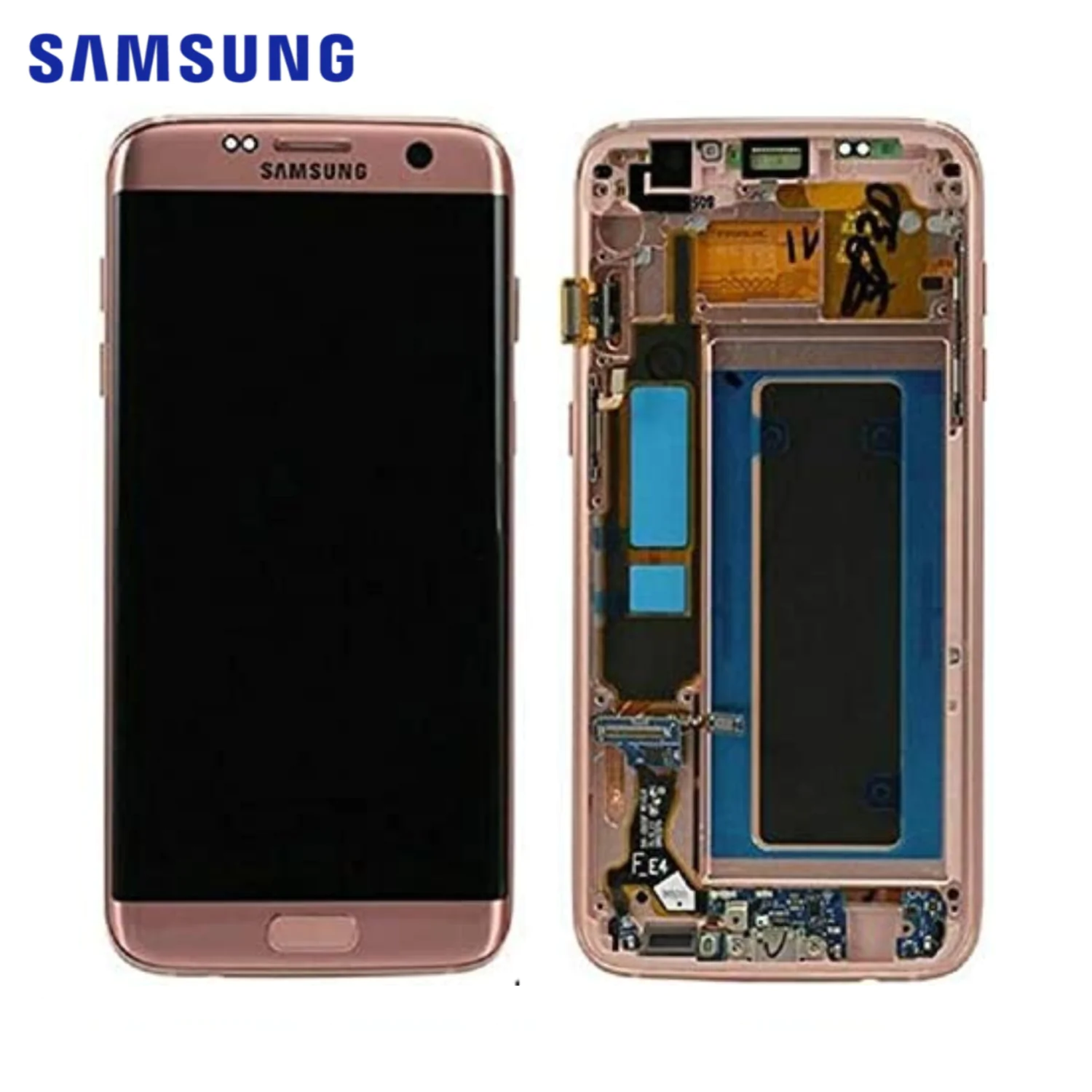 Ecran Tactile Original Samsung Galaxy S7 Edge G935 GH97-18533E GH97-18594E GH97-18767E Rose Gold