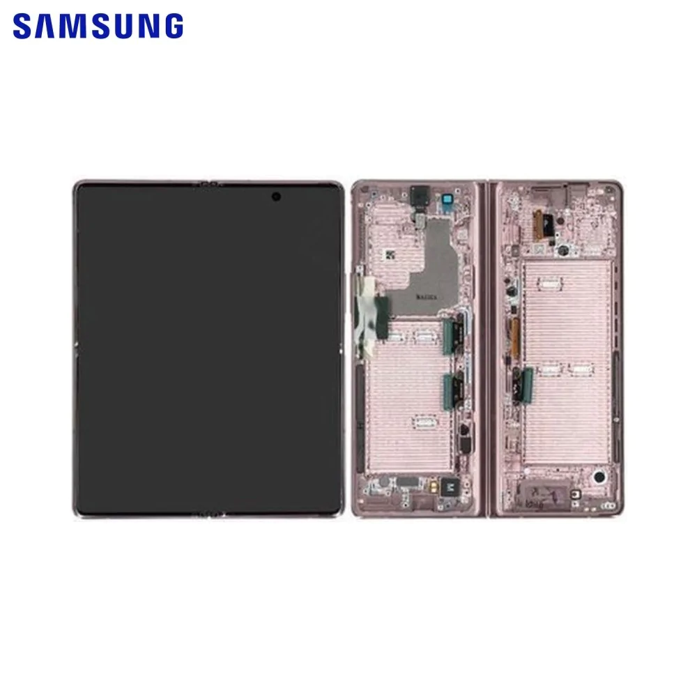 Ecran Tactile Original Samsung Galaxy Z Fold 2 F916 GH82-23968B GH82-23969B Bronze Mystique