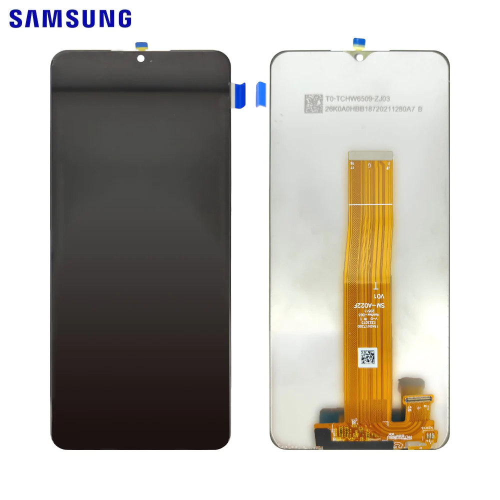 Ecran Tactile Original sans Châssis Samsung Galaxy A02 A022F GH82-25250A Noir