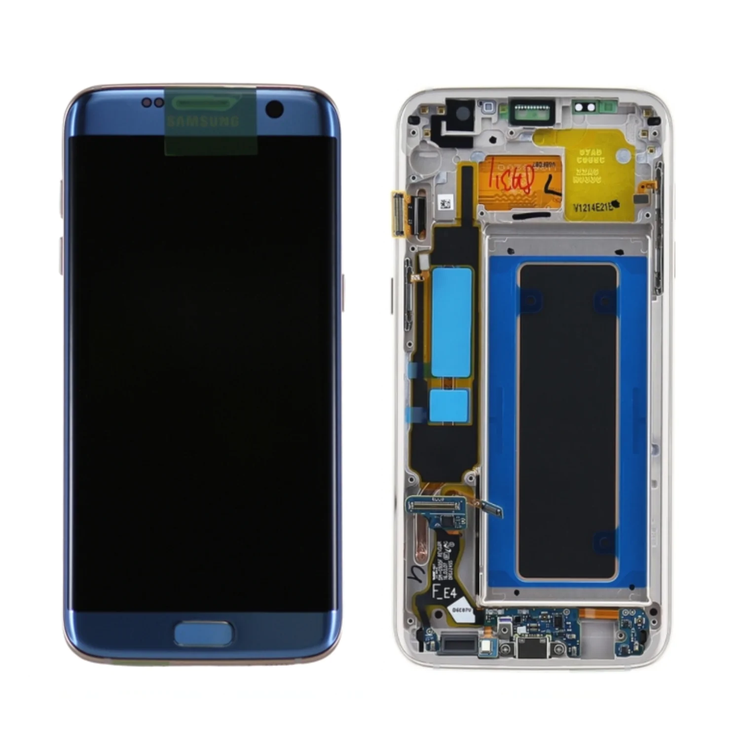 Ecran Tactile Original Refurb avec Châssis Samsung Galaxy S7 Edge G935 Bleu