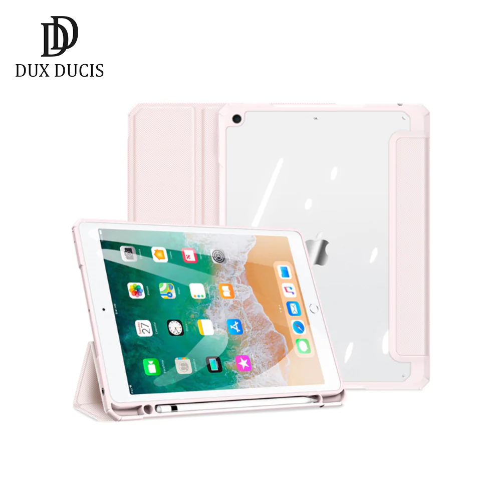 Housse de Protection Toby Dux Ducis pour Apple iPad 6 / iPad 5 A1822/A1823/A1893/A1954 Rose