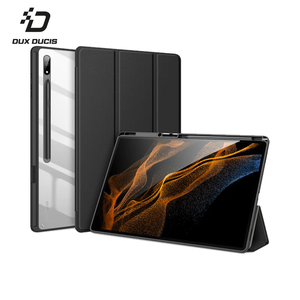 Housse de Protection Toby Dux Ducis pour Samsung Galaxy Tab S8 Ultra Wi-Fi X900 Noir