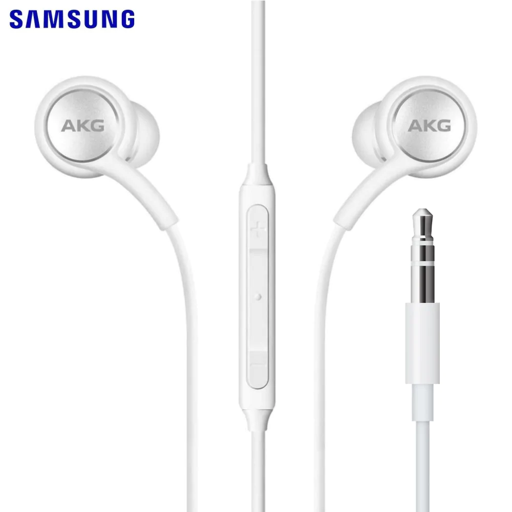 Écouteurs Kit Piéton Samsung GP-OAU021AMCWW 3.5mm Earphones AKG Blanc