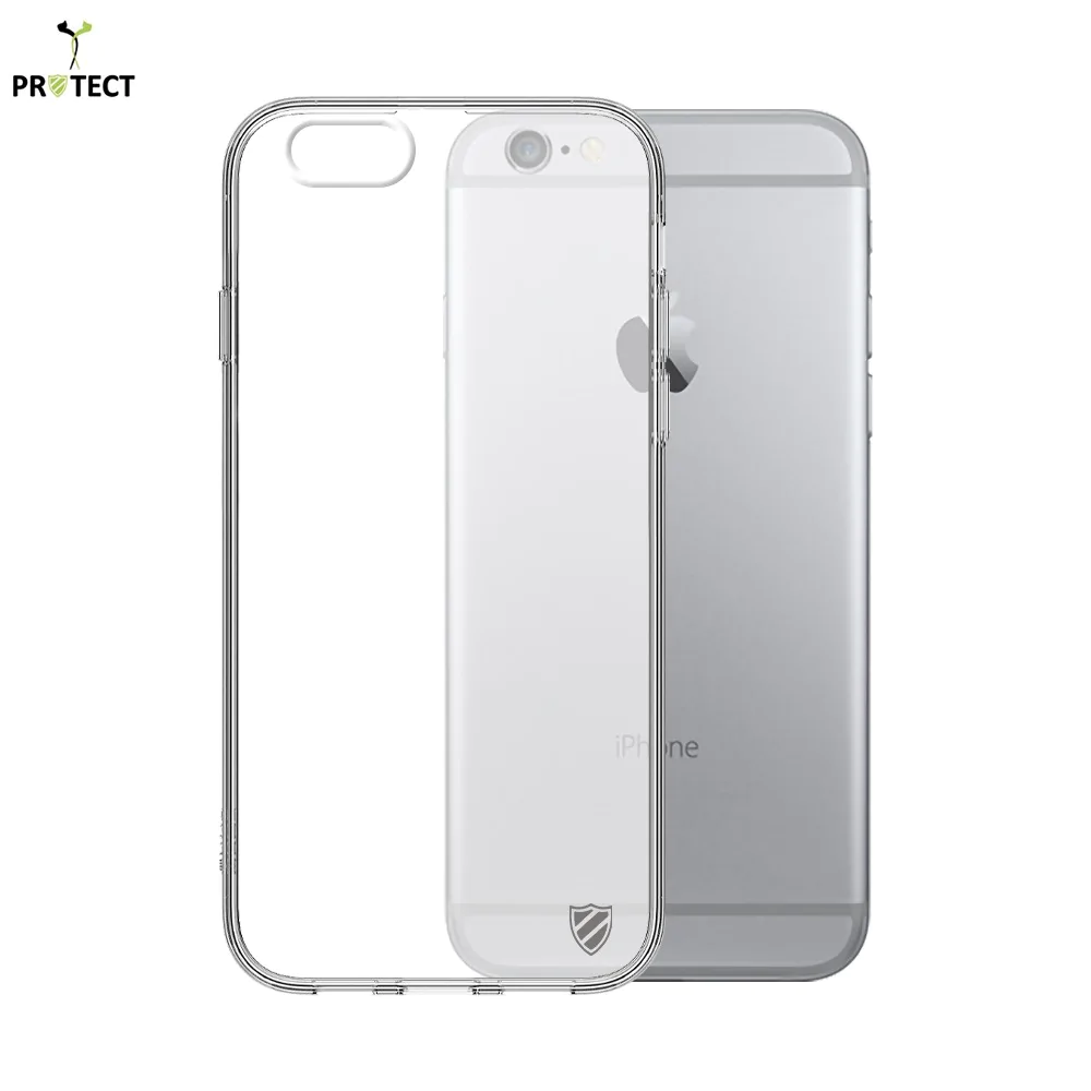 Pack de 10 Coques Silicone PROTECT pour Apple iPhone 6 / iPhone 6S Bulk Transparent