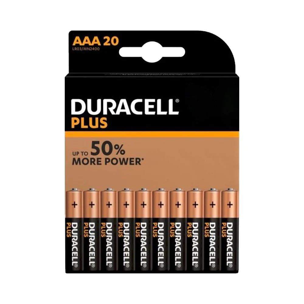 Pile DURACELL Plus MN2400 AAA BL20