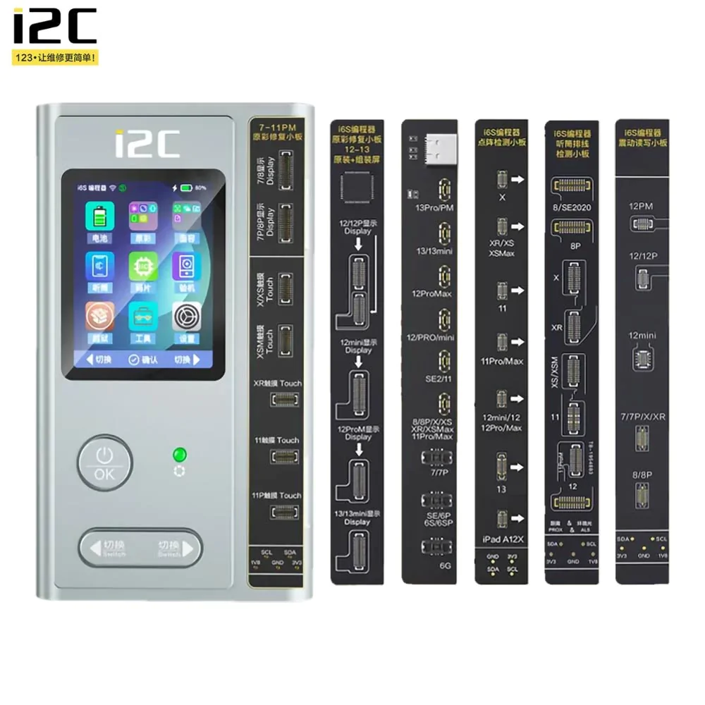 Programmeur i2C i6S Multifonction (Jailbreak, True Tone, Face ID & Batterie) pour iPhone 4-14 Series