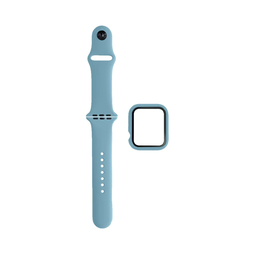 Protection Silicone pour Apple Watch Bleu Ciel