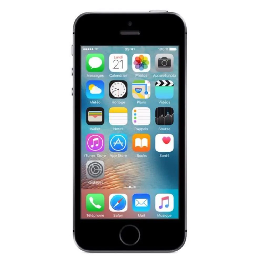 Smartphone Apple iPhone SE (1er Gen) 16GB GRADE AB Noir