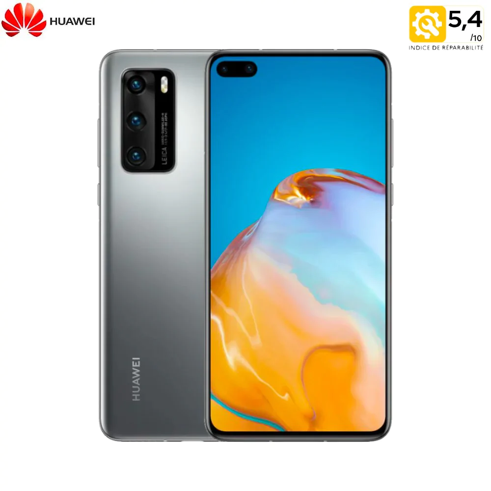 Smartphone Huawei P40 128GB NEUF (Boîte & Accessoires) Argent Givre