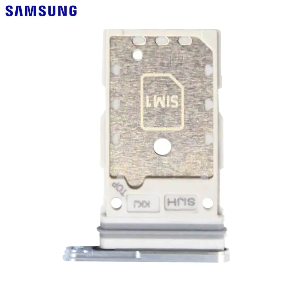 Tiroir SIM Original Samsung Galaxy S22 Ultra S908 GH98-47138C Blanc
