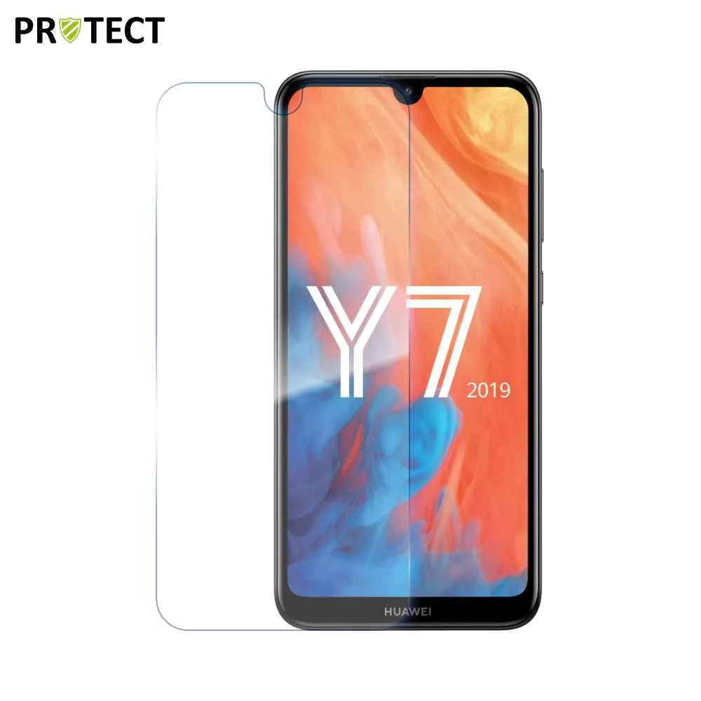 Verre Trempé Classique PROTECT pour Huawei Y7 2019 Transparent