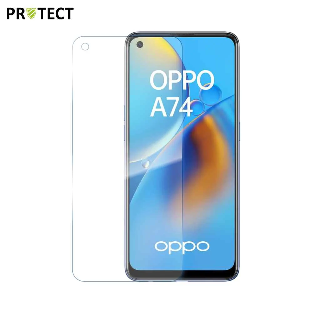 Verre Trempé Classique PROTECT pour OPPO A74 4G Transparent