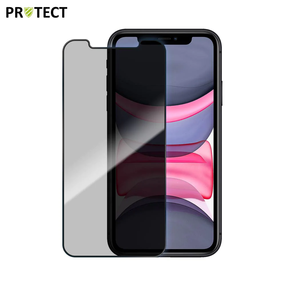 Verre Trempé PRIVACY PROTECT pour Apple iPhone 11 / iPhone XR Transparent