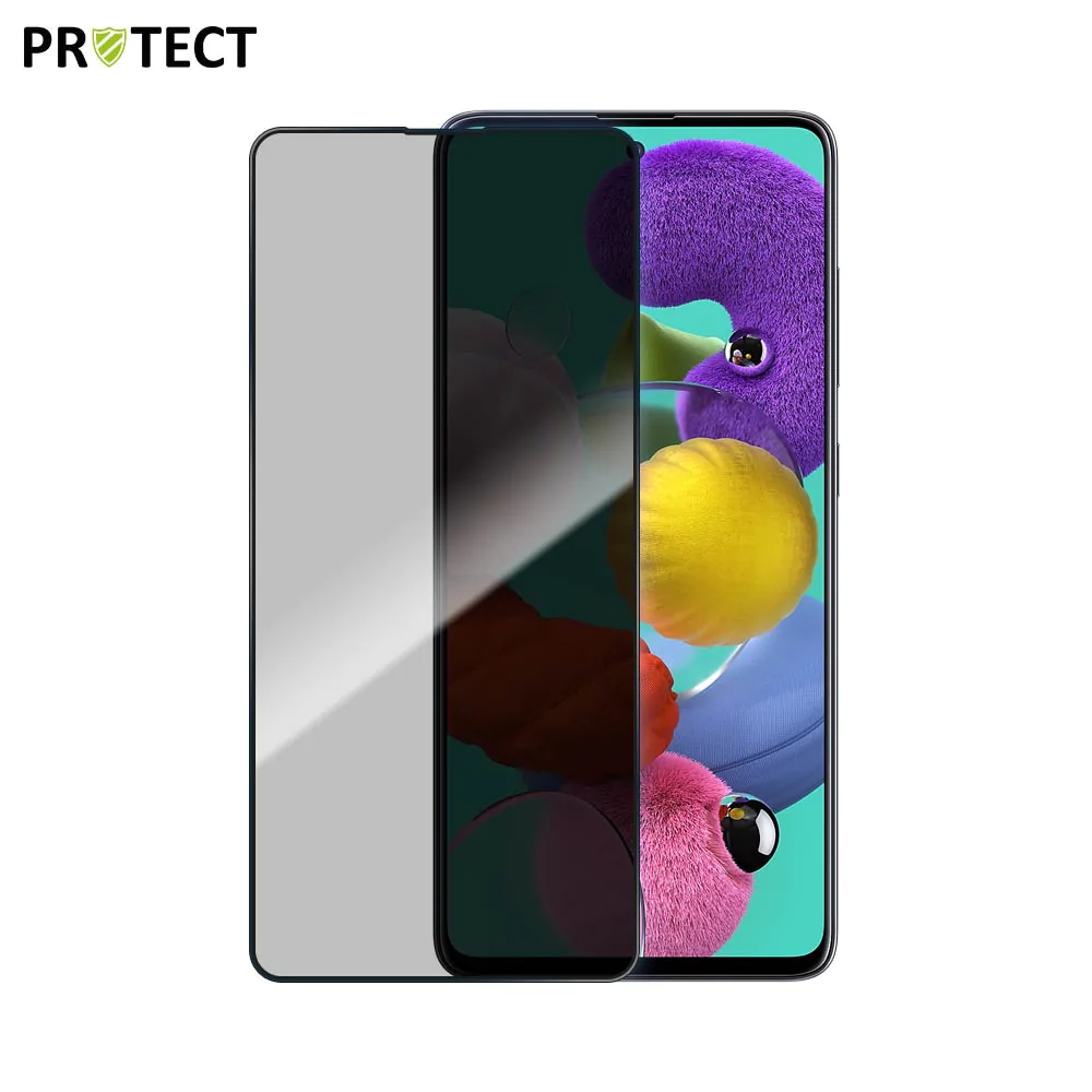 Verre Trempé PRIVACY PROTECT pour Samsung Galaxy A51 A515 / Galaxy A51 5G A516/Galaxy A52 5G A526/Galaxy A52 4G A525/Galaxy A53 5G A536 Transparent