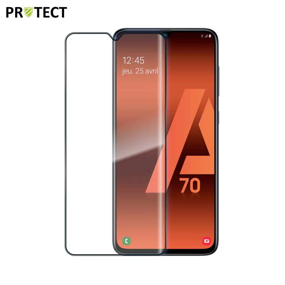 Verre Trempé Intégral PROTECT pour Samsung Galaxy A70 A705 Noir