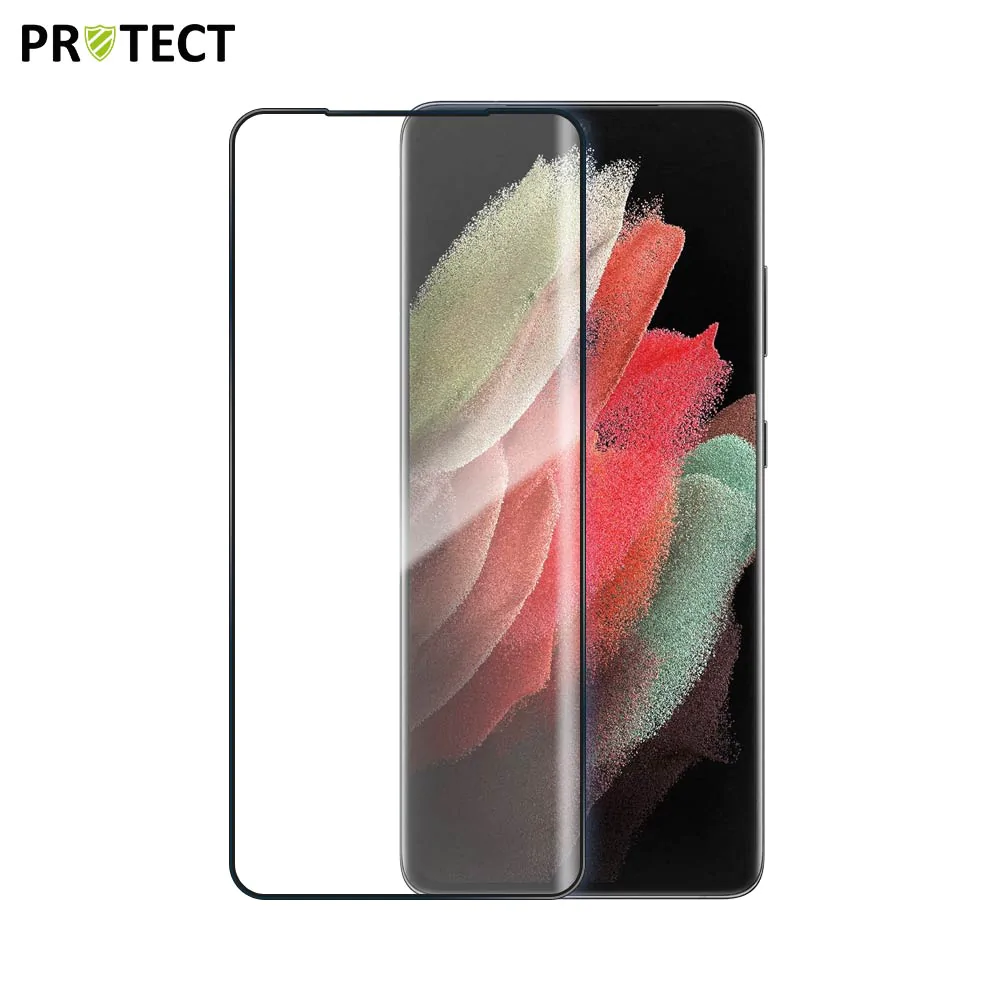 Verre Trempé Intégral PROTECT pour Samsung Galaxy S21 Ultra 5G G998 Noir