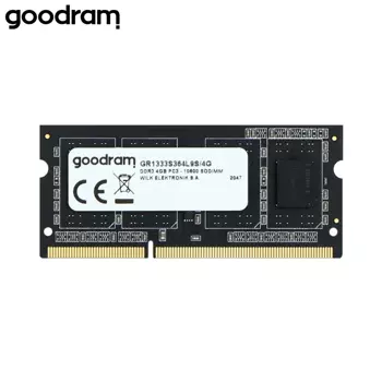 Barrette de RAM Goodram 4GB DIMM SR DDR3 (1600MHz CL11 512x8 1,5V) GR1600D364L11S / 4G