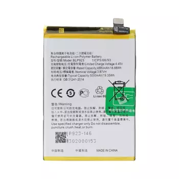 Batterie Premium OnePlus Nord N20 SE OPPO A77 5G / A57 (CPH2387)/A57s 4G/A78 5G Realme C51 BLP923
