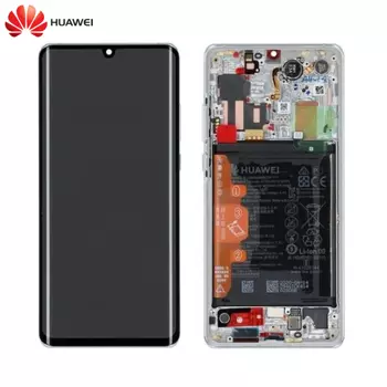 Bloc Complet Assemblé Original Huawei P30 Pro / P30 Pro New Edition 02353SBC Argent Givre
