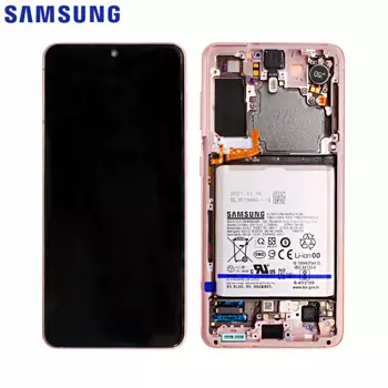 Bloc Complet Assemblé Original Samsung Galaxy S21 5G G991 GH82-24716D GH82-24718D Phantom Pink