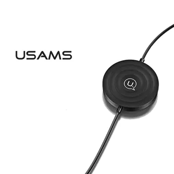 Pad de Charge à Induction Usams CC96WH01 + Câble Lightning Noir
