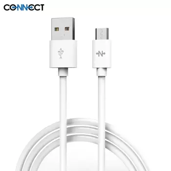 Câble Data USB vers Micro USB CONNECT MC-CMB1 (1m) Blanc