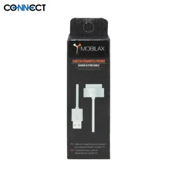 Câble Data USB vers 30-pin CONNECT pour Apple iPhone 3G / iPhone 3GS/iPhone 4/iPhone 4S USB vers 30-pin Blanc