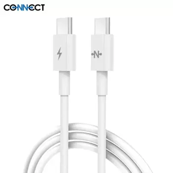 Câble Data Type-C vers Type-C CONNECT MC-CCB6 (2m) Blanc