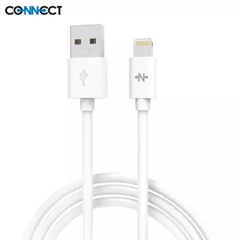 Câble Data USB vers Lightning CONNECT MC-CLB5 (2m) Blanc