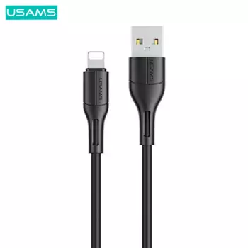 Câble Data USB vers Lightning Usams SJ500USB01 US-SJ500 U68 2A (1m) Noir