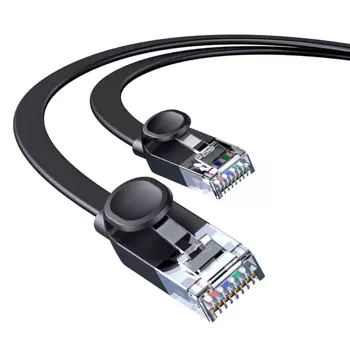 Câble Ethernet RJ45 Baseus WKJS000201 Plat (10m) Cat 6 1000Mbps 250MHz Noir