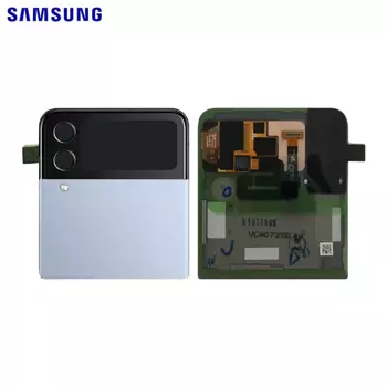 Cache Arrière Original Samsung Galaxy Z Flip 4 5G F721 GH97-27947D (Supérieur) Bleu
