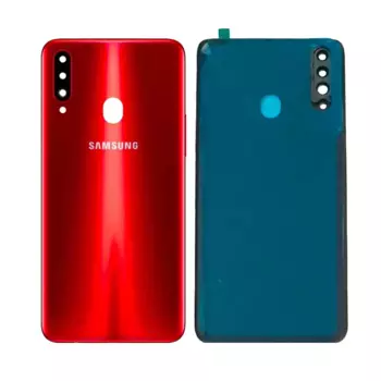 Cache Arrière Premium Samsung Galaxy A20S A207 Rouge