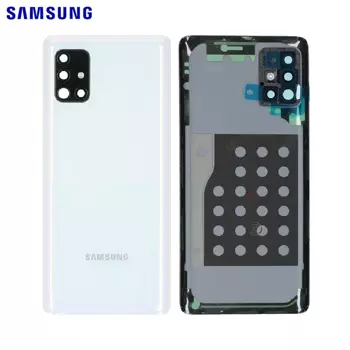 Cache Arrière Original Samsung Galaxy A51 5G A516 GH82-22938B Blanc Prismatique