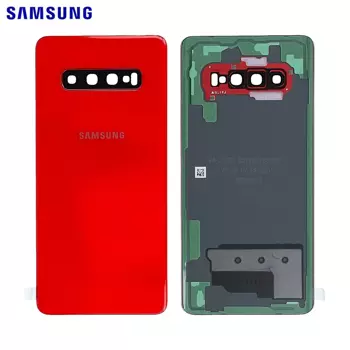 Cache Arrière Original Samsung Galaxy S10 Plus G975 GH82-18406H Rouge