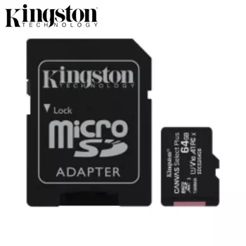 Carte Mémoire Kingston SDCS2 / 64GB Canvas Select Plus MicroSDXC 100MB/s + Adaptateur