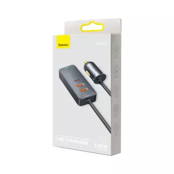 Chargeur Allume-Cigare Baseus CCBX-120C2 2x USB + 2x Type-C 120W CCBT-A0G (1.5m)