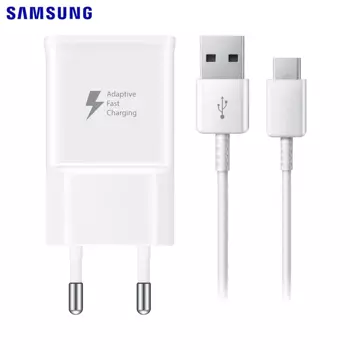 Chargeur Secteur Samsung EP-TA20EWECGWW avec Câble USB vers Type-C Blanc